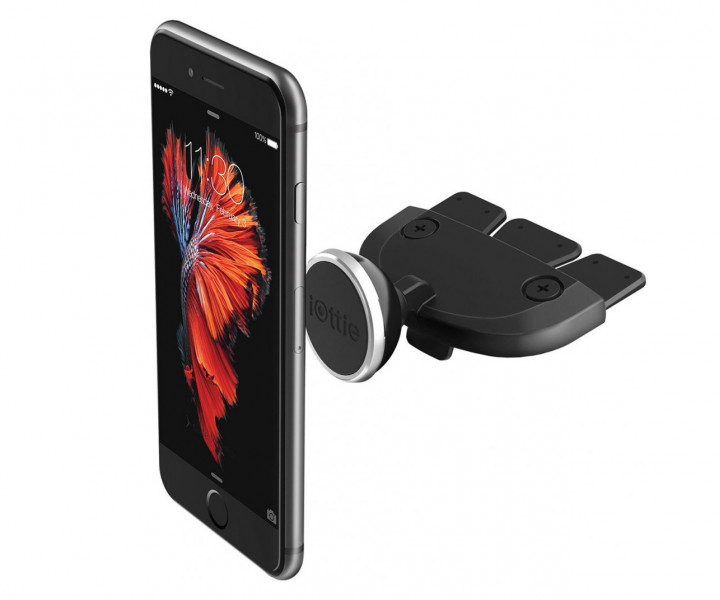 Автомобильный держатель для смартфона iOttie iTap Magnetic Black CD Slot Mount (HLCRIO152)